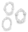 Set of three silicone cock rings