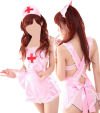 Sexy nurse outfit (dress, g-string, cap)