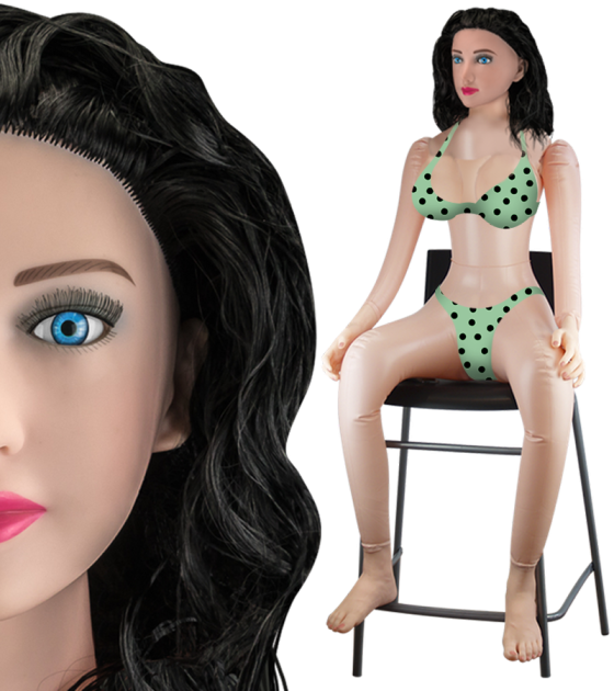 Lauren seated blow up doll