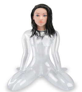 Ava clear vibrating inflatable sex doll LOVE AND VIBES